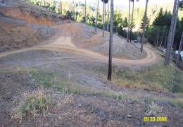 Before: Un-permitted, poorly constructed roads and site grading was causing significant erosion - A Clean-up Order was issued