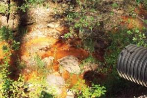 Contaminated segment of Las Tablas Creek