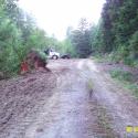 Before: Old Logging road situated along the riparian corridor of the South Fork Elk River.