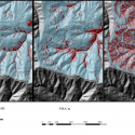 Comparison of slope stability predictions from 3 different GIS-based models.